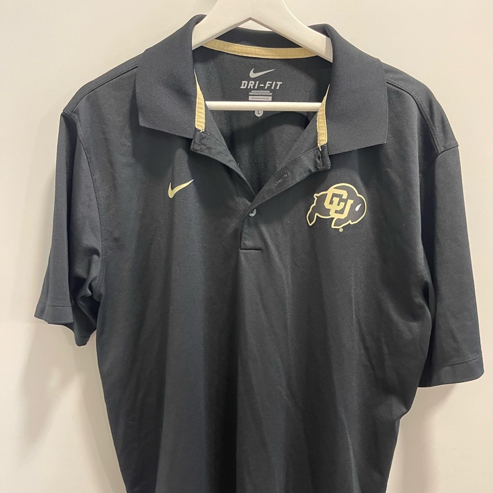 Nike Men’s Colorado buffaloes Black Varsity Polo  Size L